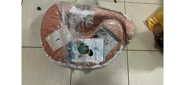 nursing/feeding pillow - soft peach cover brand new