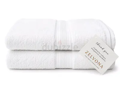 Bulk Stock: 500pcs Premium Made-in-Pakistan White Terry Bath Towels (600 GSM - 70x140cm)
