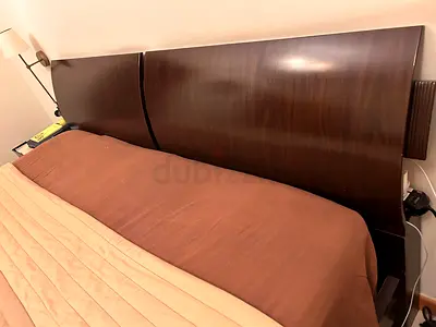 King size bed without mattress