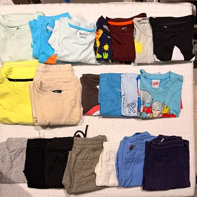 Bundle of boys' toddler/kids clothes - tees, shorts & pajamas (5-6y/o sizes)