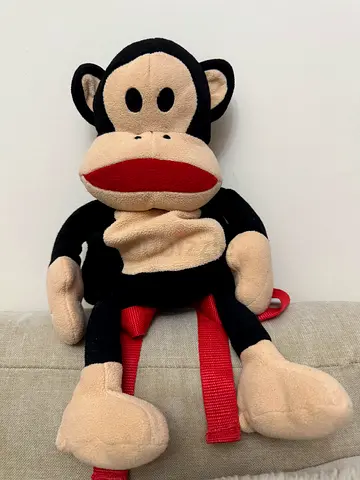 Vintage 2009 Paul Frank "Julius the Monkey" Plush Backpack