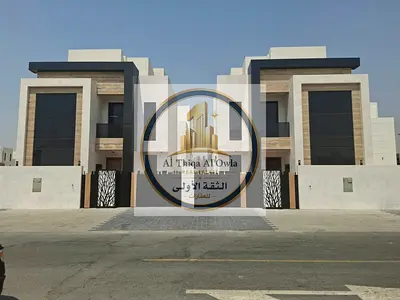 Luxury 5-Bed Villa with 4-Side Stone Cladding | Built-up Area 3,400 Sq.Ft | AED 1.9M (Registration