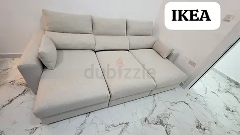 Looks like a new IKEA Eskilstuna L Shape Sofa bed