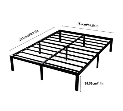 Queen size bedframe metal