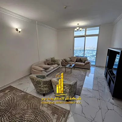 Luxury apartment (second occupancy), featuring two bedrooms and a living room with a balcony, gym, and swimming pool. in Al Oasis Tower