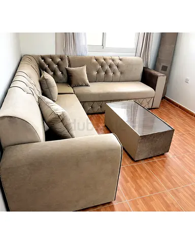 L SHAPE SOFA available with crystal you can get from us