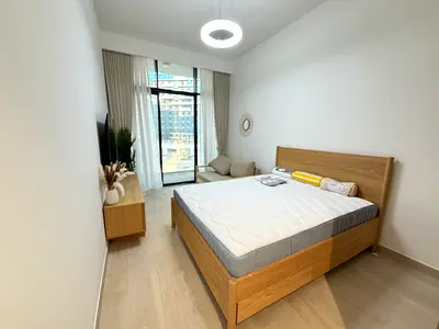 Furnished Studio Apartment with Lagoon View | AED 49K | 2 Cheques | Chiller Free
