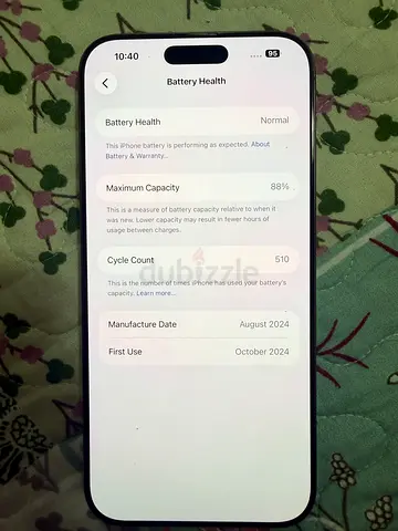 iPhone 15 Pro Max - Good Condition, 88% Battery Health