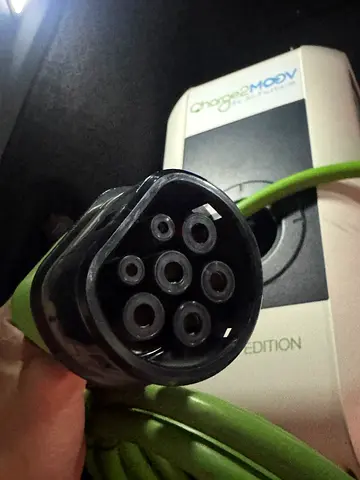 Used EV charging cable (Type 2) with plug and cable