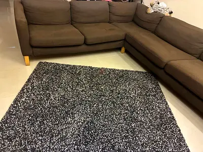 Ikea brown L shape sofa - good condition