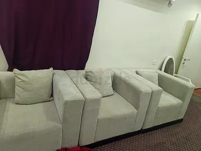 Light grey 3-seater modular sofa set - good condition
