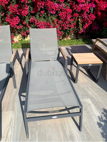 Sun lounger grey exclusive brand Bloom