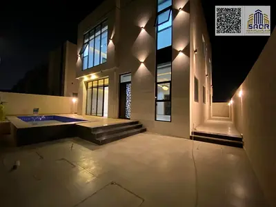 Villa for sale in a prime location, featuring a swimming pool; price includes water, electricity, air conditioning, and registration fees.