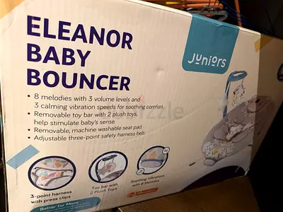 Eleanor Baby Bouncer with Vibration & Toy Bar - Like New