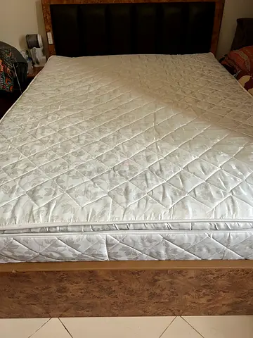 Used custom made queen mattress in good condition - medium firm support