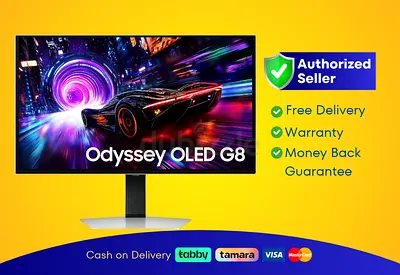 Samsung 27 inch Odyssey OLED G8 Gaming Monitor - 4K UHD QD-OLED - 240Hz