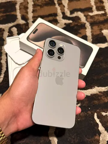 IPHONE 15 PRO MAX (512 GB) WITH BOX NATURAL TITANIUM
