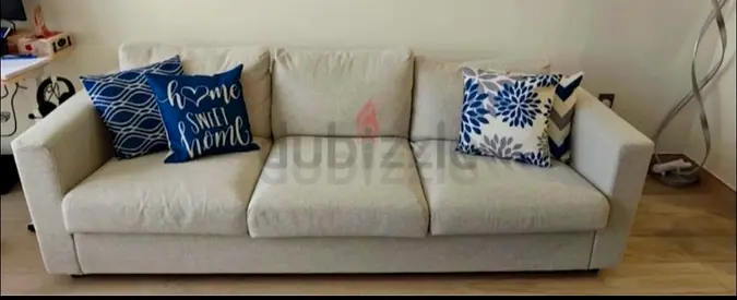 Light grey 3-seater sofa vimle a in good condition