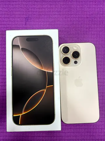 iPhone 16 Pro 128GB - Gold with Original Box offer 2250AED