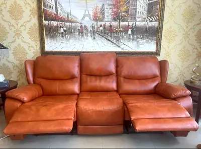 Selling Urgently Electric Leather Sofa high standard From Home Center Excellent Condition