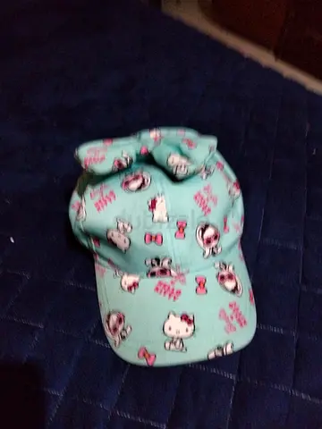 Light blue Hello Kitty children's cap - adjustable