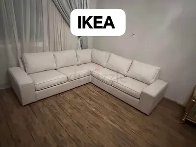 High Quality IKEA KIVIK Corner Sofa Beige
