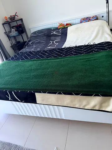 King Size Bed Frame with Mattress - Good Condition