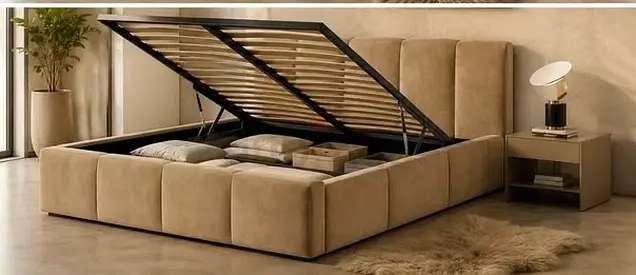 New stylish 180*200 king size hydrulic storage bed