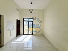 New spacious studio apartment with closed kitchen and Balcony