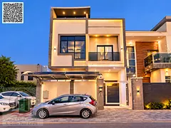 Villa for rent in Ajman, Al Yasmin area, 5 bedrooms, master roof, majlis, living room and maid's roo