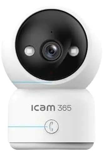 i Cam 365 P400 Indoor Security Camera, 2K+ 4MP, 360° Pan & Tilt, Wi-Fi, Night Vision, Two-Way Audio