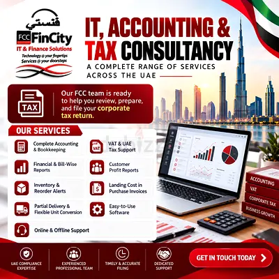 Book Keeping Accounting Services  FTA Services  Taxations and Report Generations