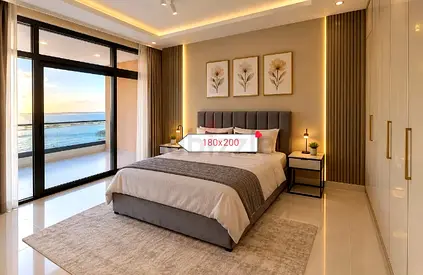 Brand New King Size Luxury Velvet Bed with Spring Mattress