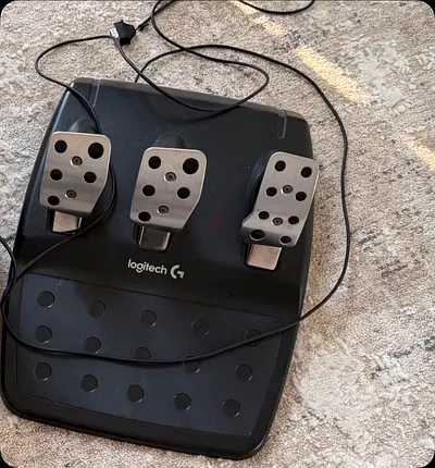 Logitech G Racing Pedals (Brake, Clutch, Accelerator) - Good Condition