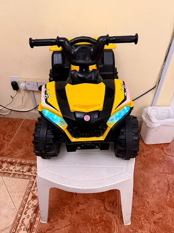 Kids Yellow Electric Ride-On ATV - Good Condition