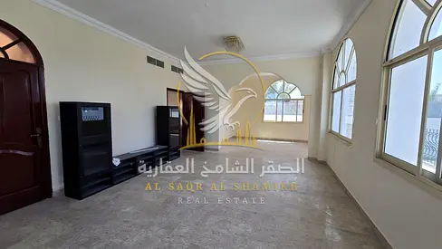 Luxury Villa in Sharqan, Sharjah, with Spacious Areas, Private Pool, Garden & BBQ Area. Two-Story Layout with 5 Bedrooms.