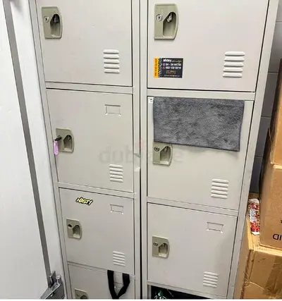 Used 8-Door Metal Storage Locker Cabinet - Industrial/Office