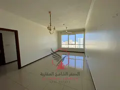 For rent in Al Qasimiya: A spacious one-bedroom apartment (bedroom + living room) with excellent fin