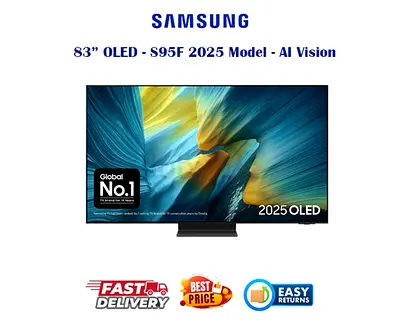 Samsung 83 Inch Smart TV - OLED S95F 2025 - Box Packed, Free Delivery, 1 Year UAE Samsung Warranty