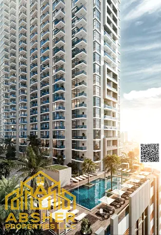 Experience luxury and open-plan living in this 3-bedroom apartment (3BHK) at Ajman Creek Towers 4—d