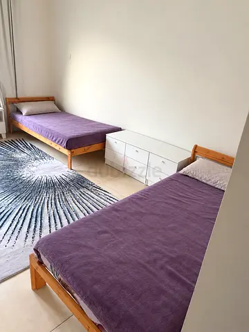 Two Single Wooden Beds with Mattress and Drawer Unit - Good Condition