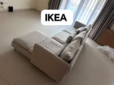 Perfect condition ___IKEA Sodhremn L Shape Sofa Beige