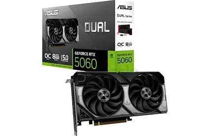 ASUS Dual GeForce RTX 5060 8GB OC Graphics Card - New