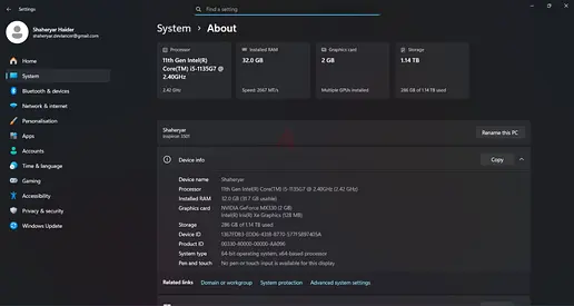 Dell Inspiron 3501 | i5 11th Gen | 32GB RAM | 1.25TB Storage | MX330 2GB
