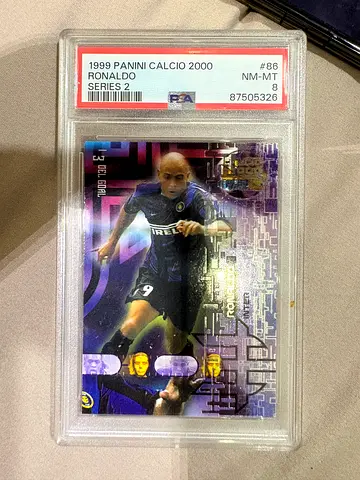 1999 Panini Calcio 2000 Serie 2 Ronaldo Graded PSA NM-MT 8