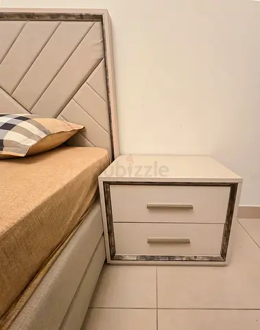 Side Tables - 2 Pieces - Beige Bronze Finish