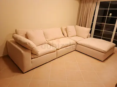 Marina home feather 🪶 filled modular sofa with ottoman