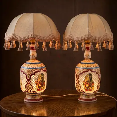 Handcrafted Indian Marble Lamp