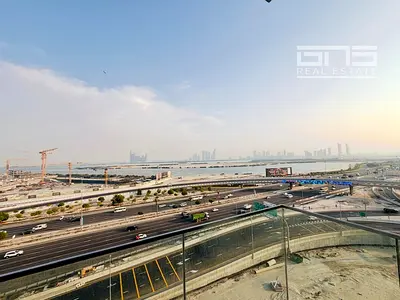 High-Floor 1BR | Creek Views II | Balcony & Sea View