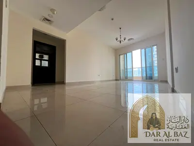 Two-bedroom apartment with a living room in Al Qasba, featuring a full sea view, master bedrooms, three bathrooms, central air conditioning, and free